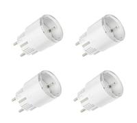 Shelly Plug S Gen3 White - WiFi Smart Socket, Power Measurement, 12A, 2500W, Timer, Matter Certified Plug, Heating & Cooling, Alexa & Google, No Hub Required (Pack of 4)