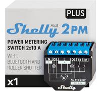 Shelly plus 2PM - 16A | Wifi & Bluetooth 2-Channel Smart Switch with Power Meter