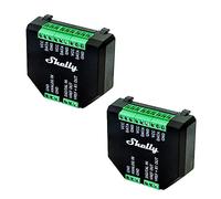 Shelly Plus Add-On Pack of 2, Smart Home Interface Plus Relay, Digital Control via WLAN & App, WiFi Home Automation, 3.3 V, Applicable to DS18B20 & DHT22 Sensors