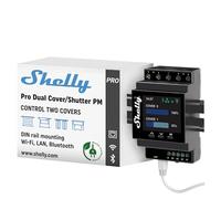 Shelly Pro Dual Cover/Shutter PM | LAN, Wi-Fi and Bluetooth Connection Professional DIN Rail Smart Dual Cover/Shutter Controller With 2 16 A Covers | Home Automation