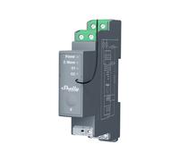 Shelly Wave Pro 2 - Professional 2-Channel Z-Wave Smarth Switch with Dry contacts (25 A), DIN-rail mountable , 2-phase control, Extended Network Repeater, High reliability, Home Automation