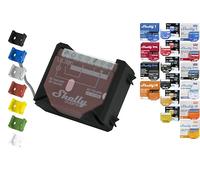 Shelly "Wall" DIN Rail Holder for 18 Shellys: 1 Gen3, 1PM Gen3, 2PM Gen3, i4 Gen3, Plus 1, Plus 1PM, Plus 2PM, Plus i4, Plus 0-10V Dimmer, Wave 1, Wave 1PM, Wave 2PM, Wave Shutter, Wave i4 (Black