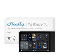 Shelly Wall Display XL Black - Wi-Fi Smart Home Control Panel, Touch Screen Colour Display 10.1", 4 Buttons, 2W Speakers, Relay 5A, LUX, Wireless Control, Home Assistant, Smart Home Automation