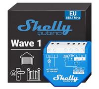 Shelly Wave 1, Z-Wave Smart Relay Switch with Dry Contacts - 16A, Light & Garage door Remote Control, Low Power Consumption, Network Repeater, High reliability, SmartStart Setup