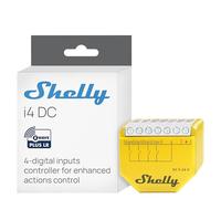 Shelly Wave i4 DC US LR | Z-Wave Long Range 4 Digital Input Control for Advanced Control | Home Automation | High Compatibility | Easy Installation | Shelly Smart Control iOS Android App | Multi-Click