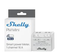 Shelly Wave PM Mini US LR, Z-Wave Long Range Smart Power Meter, 1-Channel 16 A, Compatible with Alexa, Google Home, SmartThings & Home Assistant, Bulletproof Security
