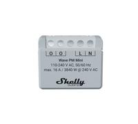 Shelly Wave PM Mini - 1-Channel Z-Wave Smart Power Meter Module 16A, Remote Control via app and Real-time Energy Monitoring, Z-Wave Hub Required, Low Power Consumption, SmartStart Set-up