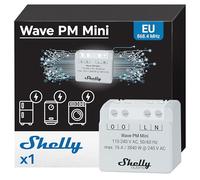 Shelly Wave PM Mini - 1-Channel Z-Wave Smart Power Meter Module 16A, Remote Control via app and Real-time Energy Monitoring, Z-Wave Hub Required, Low Power Consumption, SmartStart Set-up