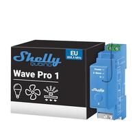 Shelly Wave Pro 1, 1-channel Z-Wave Smart Switch with Dry contacts - 16A, Z-Wave S800, DIN-rail mountable, Extended Network Repeater, SmartStart Compatible