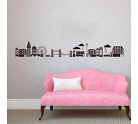SHELOG London Skyline Wall Sticker Living Room Sofa London Landmark Wall Decal London Dorm Decor Cityscape Modern Nursery Decor Art Decal
