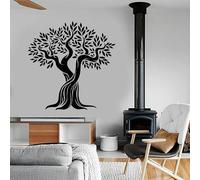 SHELOG Wall Decal Olive Tree Natural Leaves Branches Wall Sticker for Home Bedroom Living Room Decoration Design Decal Modern Wall Art Sticker