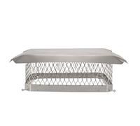 Shelter 18" x 18" Single Flue Bolt-On Chimney Cap, Fully Assembled, Stainless Steel