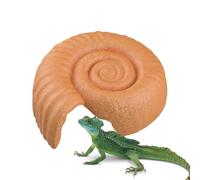 Shelter for Ammonite Shape, Decorative House for Terrarium Habitat Garden Resting Play Bath