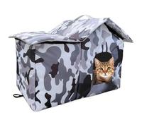Shelter for Cats, Bite-Resistant and Resistant to Cold, Winter Shelter for Stray Cats, Outdoors, for Garage, Barn, Patio, Backyard, Garden, Park, Residential Area, Street Corner