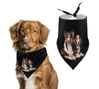Sheltie Collie Shetland Sheep Basset Hound Dog Dog Bandana Puppy Cat Scarfs Bibs Washable Triangle Kerchief Pet Gifts