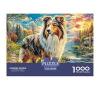 Sheltie in Scenic LandscapeMaster-Level Jigsaw Puzzles for Adults Embark on A 1000-Piece Advanced And Challenging Puzzle Games Journey - Positioned As The Ultimate Gift Jigsaw Puzzles for Adults And