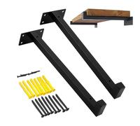 Shelve Brackets - Stainless Steel Wall Shelf Brackets for Bathroom,Easy Install Mounting Hardware Set, Heavy Load Capacity Home Supplies for Bathroom Apartment Dorm Living Room