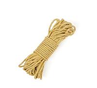 Shelver 5mm Gold Rope, Decorative Metallic Cord, Shiny Twisted Cord, 15 Metres