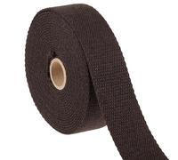 Shelver Heavy Duty Cotton Webbing Strap, 1 or 1.5 Inches and Colours, 5m (Brown, 38mm)