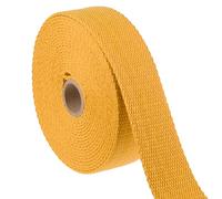 Shelver Heavy Duty Cotton Webbing Strap, 1 or 1.5 Inches and Colours, 5m (Mustard, 38mm)