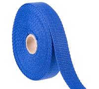 Shelver Heavy Duty Cotton Webbing Strap, 1 or 1.5 Inches and Colours, 5m (Sax Blue, 25mm)