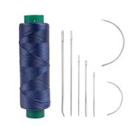 Shelver Waxed Thread with 7 Piece Repair Needle Set, Strong Thread for Leather, Upholstery, Shoe, Bag, Sewing of Heavy Fabrics