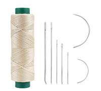 Shelver Waxed Thread with 7 Piece Repair Needle Set, Strong Thread for Leather, Upholstery, Shoe, Bag, Sewing of Heavy Fabrics