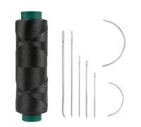Shelver Waxed Thread with 7 Piece Repair Needle Set, Strong Thread for Leather, Upholstery, Shoe, Bag, Sewing of Heavy Fabrics