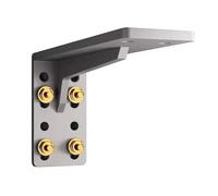 Shelves Brackets, Wall Metal Brackets For Shelves, Heavy Duty Metal L Shape Shelf Brackets, Floating Shelf Bracket, For Suspended TV Cabinet, Desk Load-Bearing Support Frame Etc. ( Color : Gray , Size