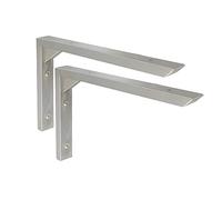 Shelving Brackets,Shelf Brackets,1 Pair Shelf Brackets with Screw Wall Mounted L Angle Bracket Corner Brace(12inch(30cm))