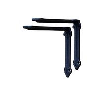 Shelving Brackets,Shelf Brackets,Rustic Shelf Bracket 5"/8" Industrial Iron Floating Shelves Brackets L Right Angle Wall Mounted Bracket Tripod(5inch(126mm))