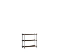 Shelving Classic Bookcase Smoked Oak/Stainless Steel