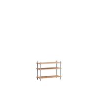 Shelving Classic Shelving Low Oak/Stainless Steel