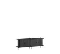 Shelving Sideboard Black/Stainless Steel