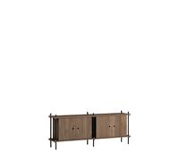 Shelving Sideboard Smoked Oak/ Black