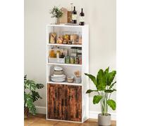 Shelving Storage Unit Bookcase Display Cabinet Tall Slim Cupboard