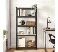 Shelving Unit, 30 X 75 X 150 Cm, 650 Kg Load Capacity (130 Kg Per Shelf), Industrial, Adjustable Storage Shelves, For Room