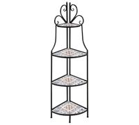 Beliani Shelving Unit Favara Metal 43/32cm Black, Black