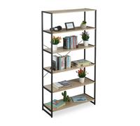 Shelving unit Industrial Bookcase Freestanding Shelf 6 Shelves Easy Assembly