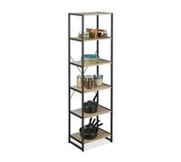 Shelving unit Industrial Bookcase Freestanding Shelf 6-Tiered Display Rack