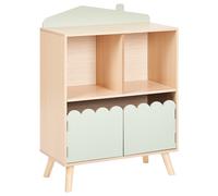 Beliani 1 Tier Bookcase Light Wood LACKEY, Brown