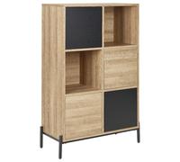 Beliani Shelving Unit MOINES 135 cm Brown/ Black, Brown