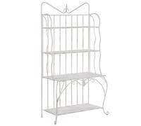 Shelving Unit PAVONA Metal Light Beige