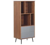 Shelving Unit RICHMOND 139 cm Dark Walnut