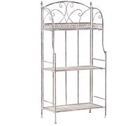 Beliani Shelving Unit VILLADOSE Metal 60 cm 30 cm Grey, Grey