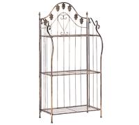 Shelving Unit VISANO 59 cm 123 cm Metal Black