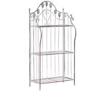 Shelving Unit VISANO 59 cm 123 cm Metal Grey