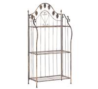 Shelving Unit VISANO Metal 59 cm 30 cm Black