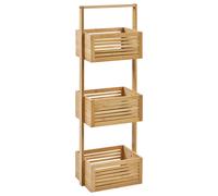 Shelving Unit WAVERLY Bamboo Wood Light Brown