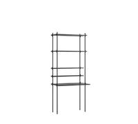 Shelving Workspace Bookcase Single Black/ Black